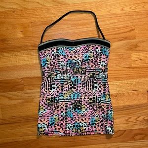 MUDD Juniors Tankini Bathing Suit Top
